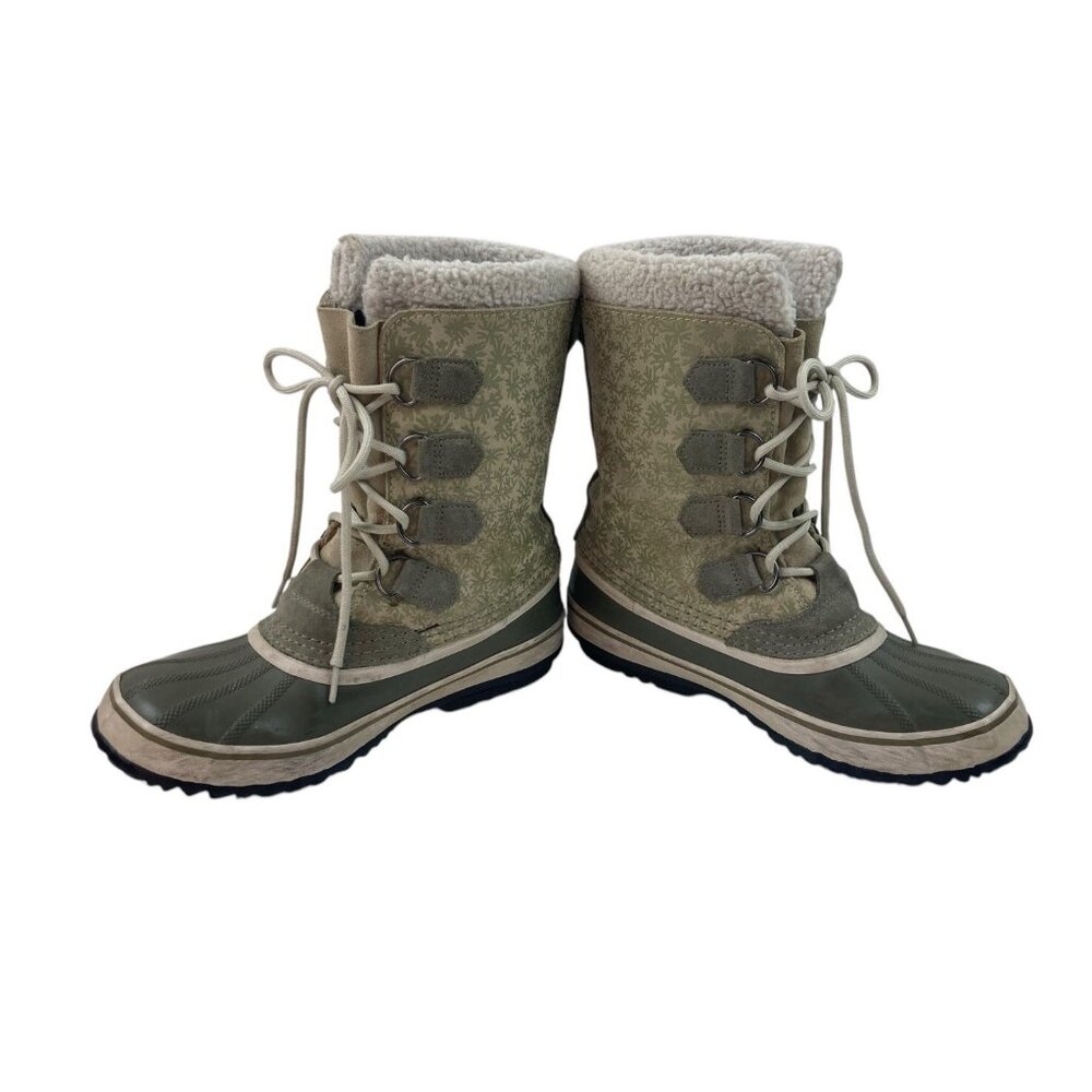 Sorel Olive and Cream Winter Boots - Picture 12 of 13